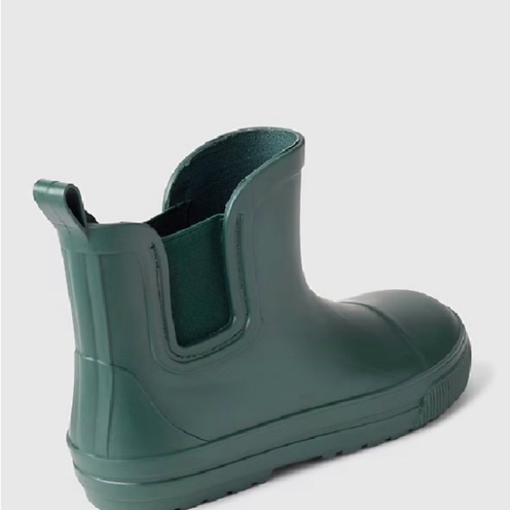 Kids Waterproof Chelsea Rain Boots in Dark Green Size 9/10 - Picture 5 of 16